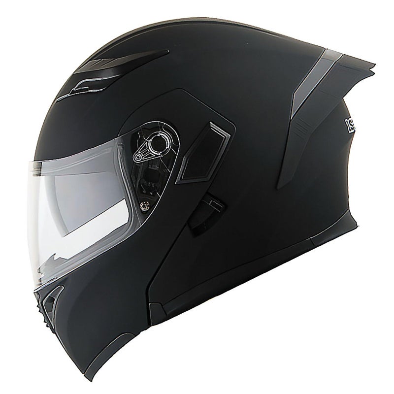 1Storm Motorcycle Modular Full Face Helmet Bike Flip up Dual Visor Sun Shield: HB89 Matt Black - Image 5